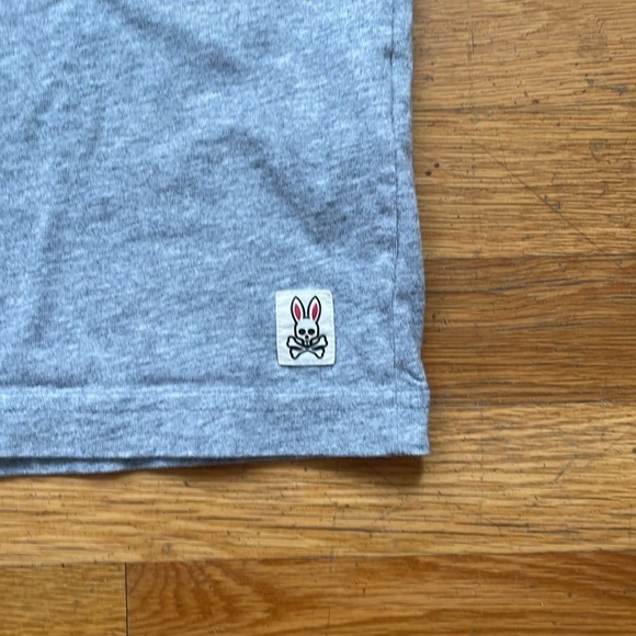 Psycho Bunny Short Sleeve Crew Neck Gray Multicolor shirt Logo tee size small 4 - Picture 2 of 7